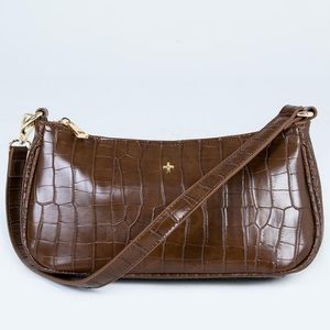 Piper Bag Chocolate Croc by Peta & Jain